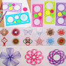 Art Students Drafting Stencil Spiral Tool Stationery Spirograph Ruler Geometric