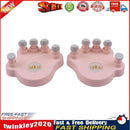 1 Pair Piano Finger Trainers Hand Strength Exerciser for Beginner (Pink) Newly