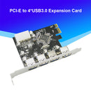 PCI-E to USB 3.0 HUB 4 Ports USB PCI-E Express Expansion Card Adapter for PC