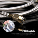 Flat Gas Cylinder Coupler LPG Flat Can Connector Camping Gas Stove Adapter Newly