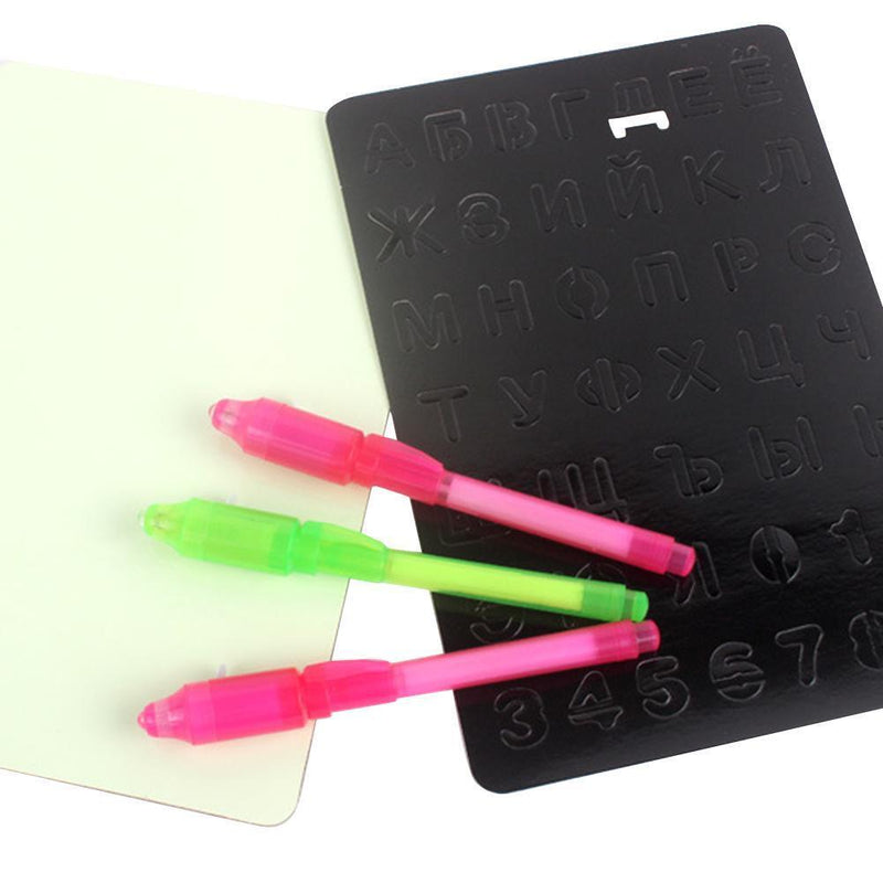 Children Luminous Fluorescent Drawing Board 3 Sizes Developing Educaitonal To