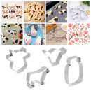 Baking Cookie Cutter Cow Cookie Cutter Set Milk Bottle Shaped Cow Head Shaped