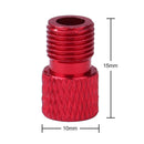 MTB Bike Valve Converter Bicycle Presta to Schrader Valve Adapter (Red) Newly