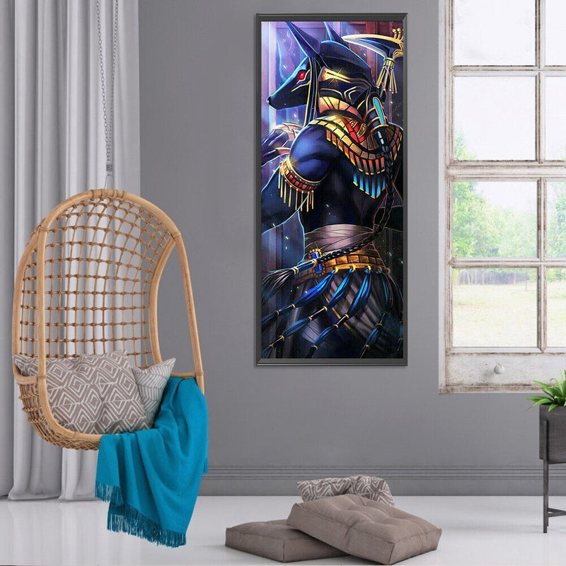 5D Diamond Painting Kit Donkey Head Warrior Full Round Drill Rhinestone DIY Arts