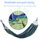 Double Hammock, Canvas Traveling Two Person Hanging Camping Swing Bed Hammock