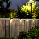 4pcs LED Solar Lamp Outdoor Stair Garden Fence Step Wall Lights (Warm) Newly