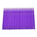 100pcs Disposable Cotton Swabs Tattoo Makeup Eyelash Tattoo Swabs(Purple)