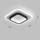 LED Ceiling Lamp for Bedroom Interior Aisle Hallway Corridor (Square White)