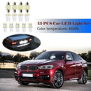 13pcs/set LED Bulbs for Car Indoor Doom Map Light Outdoor License Plate Lamp