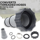 1.25 inch to 1.5 inch Fittings Hose Drain Plug Connector Adapter Collar Kit
