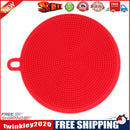 Silicone Dish Bowl Cleaning Brushes Scouring Pad Pot Pan Wash Brushes Red