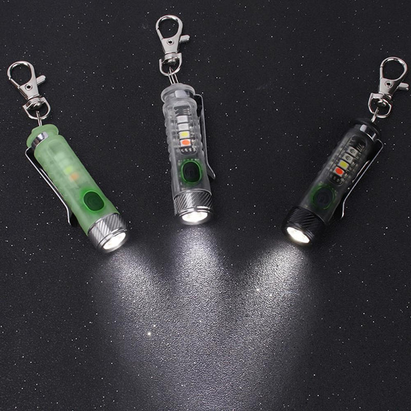 XPG2 LED Mini Flashlight Keychains UV 395nm 400lm Light (Fluorescent White)