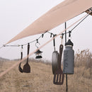 Portable Windproof Travel Clothesline with Clothespins Clips for Outdoor Camping