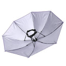Anti-Rain Elastic Band Head Umbrella Hat Outdoor Sunscreen Tool(Purple)