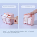 Cotton Swabs Q-tips Holder Dispenser Container Box with 2 Compartments Organi
