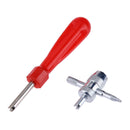 Valve Core Remover Set Copper Nickel Plated Nozzle Pull Rod Extractor