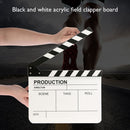 Movie Clap Board 12x10"" Film Slate Clapper Board with Eraser+Pen Black White