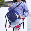 Waterproof Swimming Backpack Kid Outdoor Pool Beach Dry Wet Bag (Navy Blue)