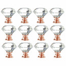 Handles Diamond Shape Pull Handle Crystal Glass Knobs Door Knobs Cupboard Pulls