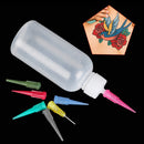 5pcs Condiment Sauce Plastic Craft Tattoo Nozzles Jam Painting Squeeze Bottles