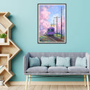 1000 Pieces DIY Purple Train Puzzle Educational Learning Assembling Jigsaw