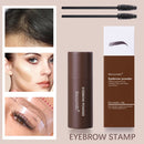 Eyebrow Stamp Shaping Set Waterproof Brow Powder Hair Line Stick (Brown) Newly