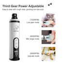 3 Gears Painless Dog Nail Grinder Pet Silent Cat Paws Nail Cutter with LED Light