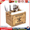 Wooden Cutlery Basket Kitchen Fork Chopstick Bucket Drainer Storage Box Newly