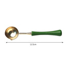 Sealing Wax Spoon Wood Handle Envelope Wax Seal Fire Paint Stamp Scoop (E) Newly
