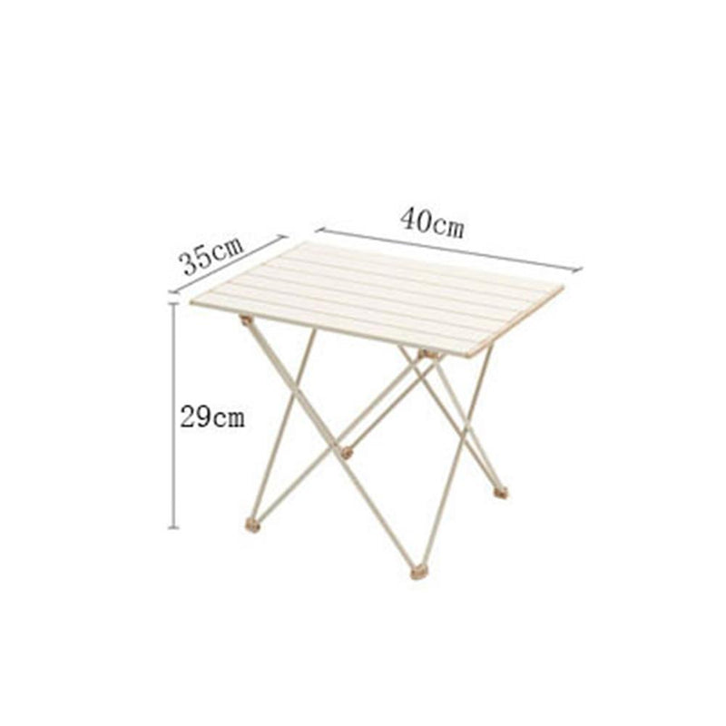 Outdoor Barbecue Picnic Hiking Table Portable Foldable Dinner Desk White