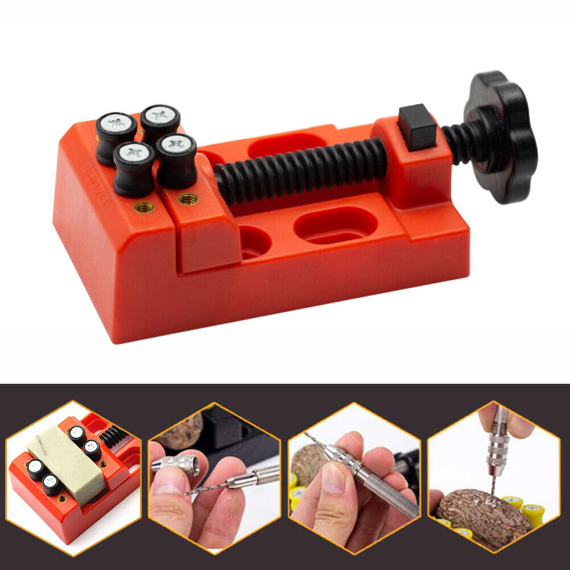 Walnut Watch Carve Bench Clamp Parallel Sculpture Craft Fix Plier (Red) Newly