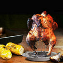 Roast Chicken Holder Steel Roaster Rack BBQ Stand Grill V7X0 Pan 19*17cm. T2E8