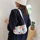 Streetwear Women Tote Bag Graffiti Fashion Shoulder Handbags PU Underarm Purse