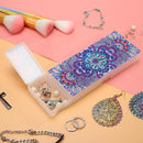DIY Mandala Special Shaped Diamond Painting 2 Grids Pencil Case Storage Box