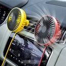 Car Accessories Colorful LED Summer Cooling Cooling Air Circulator Car Fan