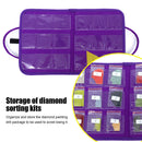 18 Pocket Diamond Painting Drill Storage Handbag DIY Mosaic Bags (Purple) Newly