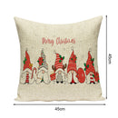 45X45cm Christmas Linen Breathable Cushion Pillowcase Car Office Sofa Home Decor