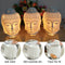 Essential Oil Burner Diffuser, Ceramic Buddha Head Aroma Candle Holders Newly