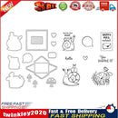 Snail Mushroom Envelope Cutting Dies Silicone Seal Stamp for Album DIY (C) Newly
