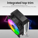 CR1200E 2 Heat Pipe CPU Cooler RGB 3Pin Cooling Fans Heatsink Light Fan Radiator