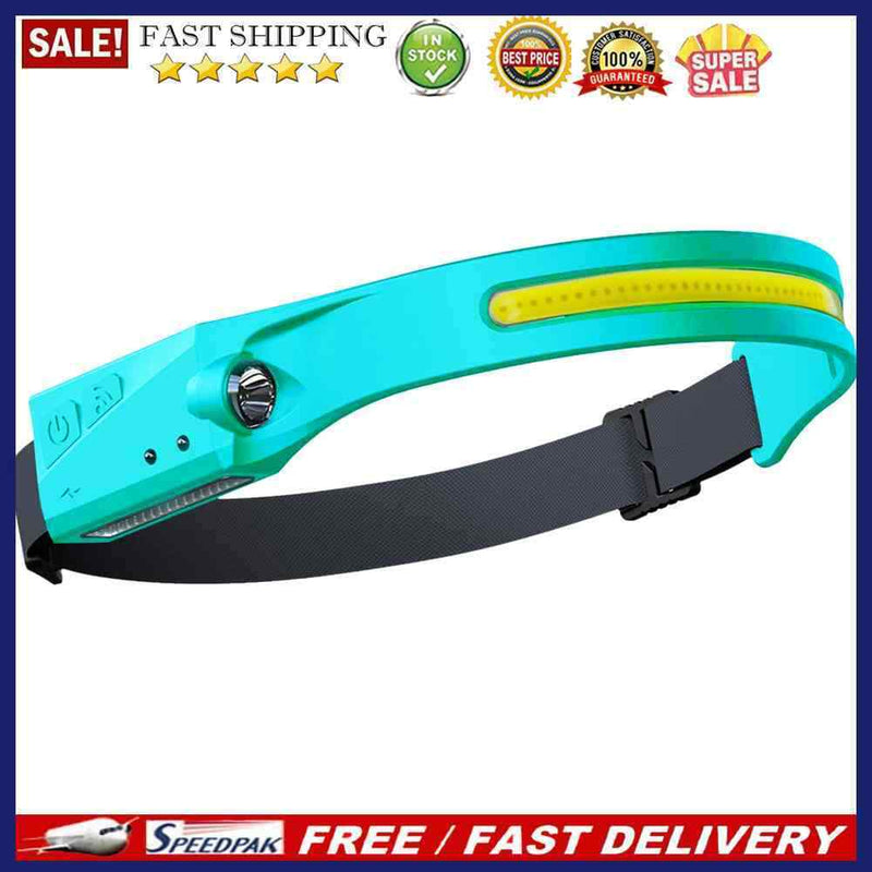 Waterproof LED Headlamp COB Work Light USB for Fishing Camping Running Outd