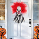 Horror Clown Garland Door Hanging Garland Decor Halloween for Festival Party`