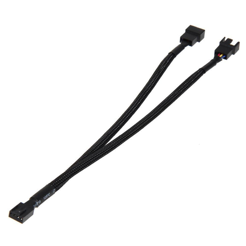 4pcs 4Pin PWM to 3/4 Dual PWM Computer Case Fan Power Sleeves Adapter Cable L3EF