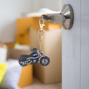 Motorcycle Special Shaped DIY Bright Diamond Painting Kit Keychain for Bag Newly