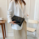 #A PU Leather Ladies Folding Handbag Envelope Day Clutch Bag Coin Casual Pouch
