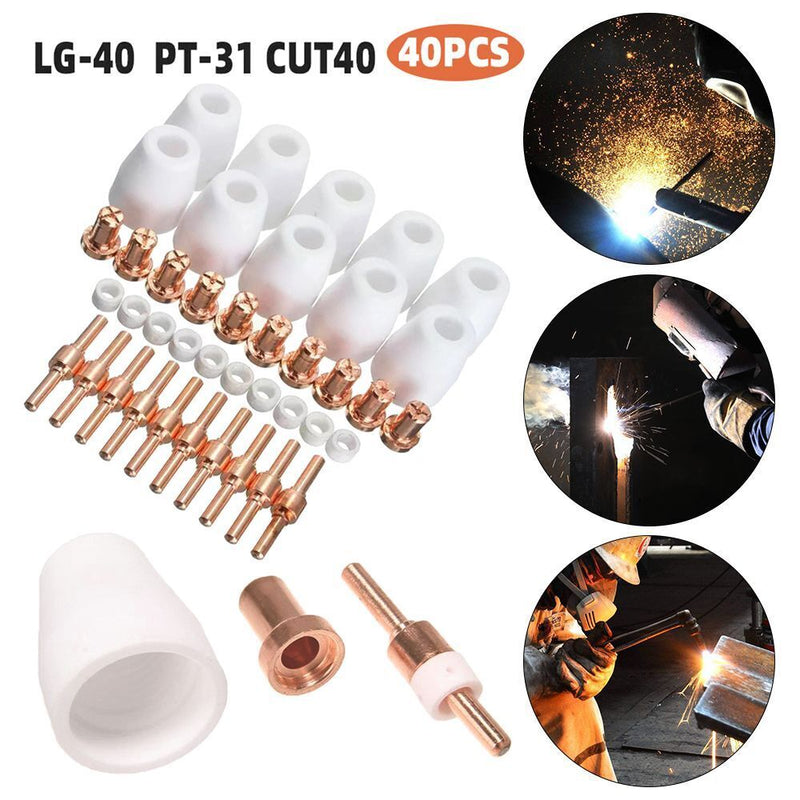 Diffuser Protection Nozzle Plasma Welding Torch Assembly Kit PT-31 CUT40 LGK40