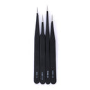6pcs Safe Stainless Steel Anti-static Tweezers Maintenance Tool Kits