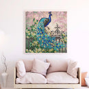 DIY Peacock Part Drill Diamond Painting Kit Handmade Rhinestone Beaded Picture