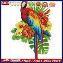 14CT Partial Cross Stitch Flower Parrot Counted DIY Embroidery Home Decoratio