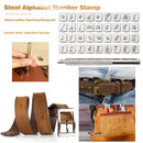 36pcs Steel Alphabet Number Stamp Punch Set for Leather Craft Tools Kit  Newly